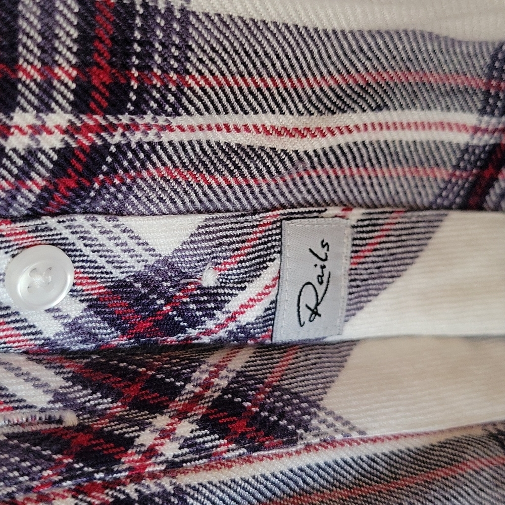 Rails Hunter Button Front Plaid - image 4